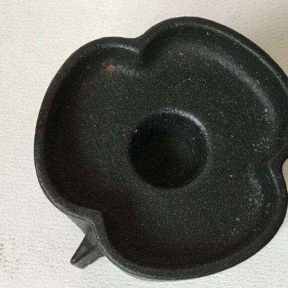 Vintage Dansk Black Cast Iron Candlesticks Set of 2 - Picture 7 of 11